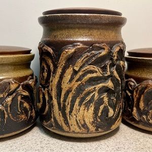 1969 Victoria Littlejohn pottery kitchen canister